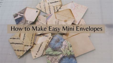 How To Make Easy Mini Envelopes Youtube