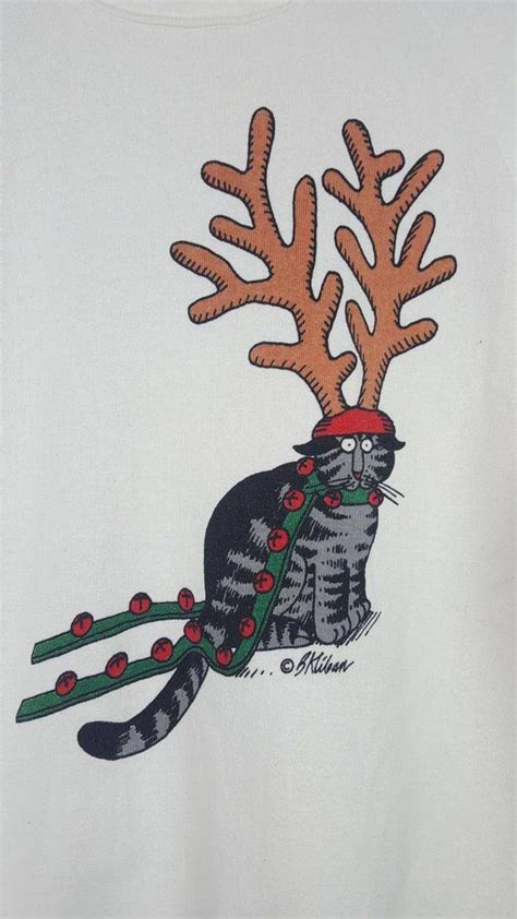 Vintage Kliban Cat Christmas Day Sweatshirt Etsy Christmas Cats