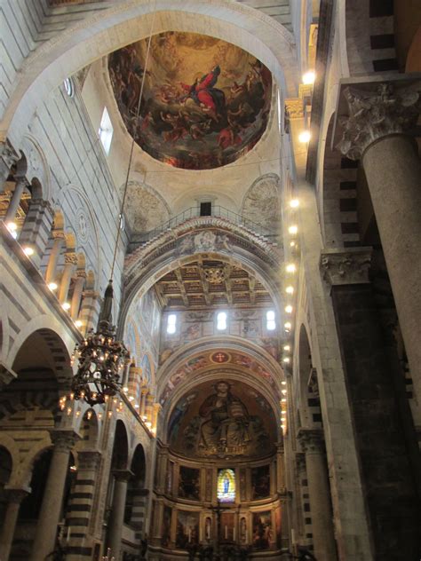 Inside The Pisa Baptistery In Pisa Italy Italy Romanesque Art