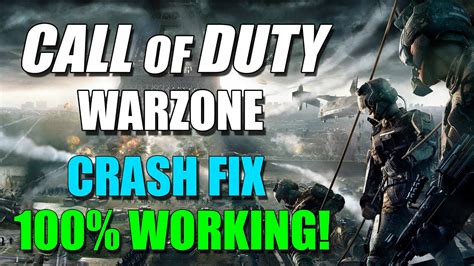Call Of Duty Warzone Crash Fix 100 Working Method 2 Youtube