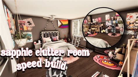 Sapphic Clutter Room Speed Build ʚїɞ The Sims 4 Bedroom Speed Build