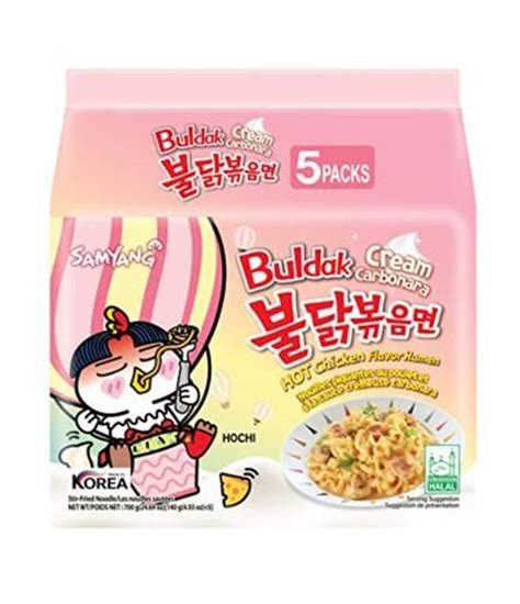 Samyang Spicy Chicken Buldak Noodle Cream Carbonara 5x140g