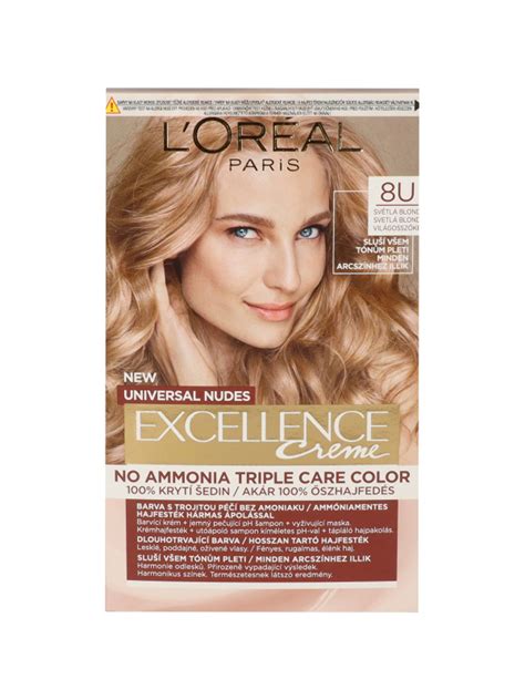 L Oréal Paris Excellence Universal Nudes hajfesték light blond 8U 1 db