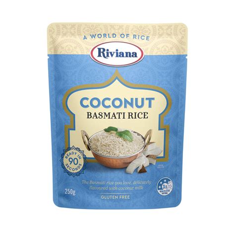 Buy Riviana Basmati Coconut Rice Pouch 250g Coles