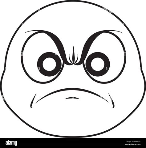Angry Cartoon Face Stock Vector Image And Art Alamy