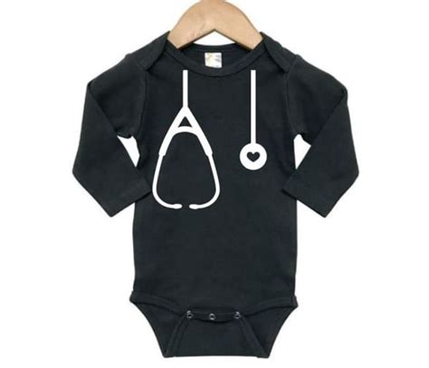 Stethoscope Onesie Baby Doctor Onesie Nurse Bodysuit Baby Etsy
