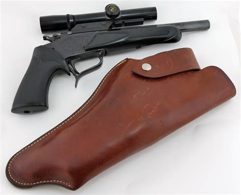Thompson Center Contender 22 Hornet Pistol With Scope And Holster Used