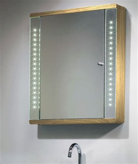 Oak Bathroom Mirror With Lights Semis Online