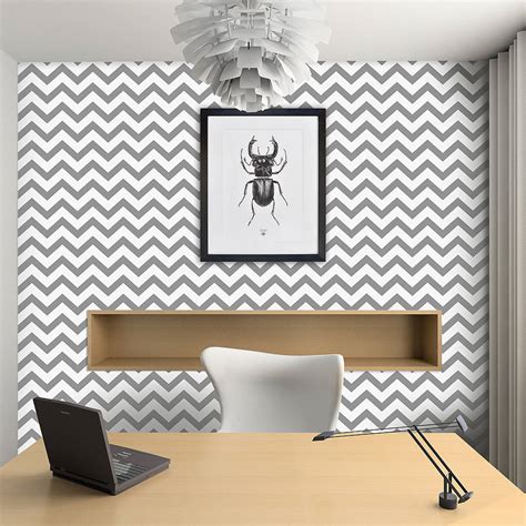 Contemporary Chevron Self Adhesive Wallpaper By Oakdene Designs
