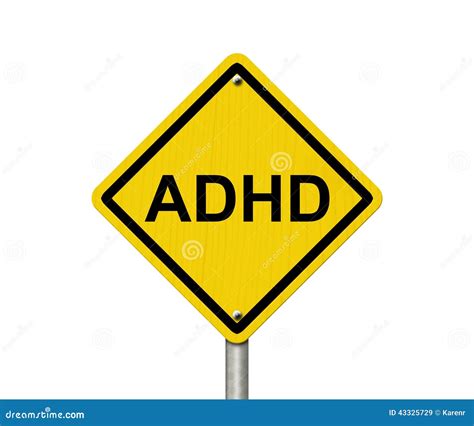 Warning Signs Of Adhd Stock Image Image Of Health Copy 43325729