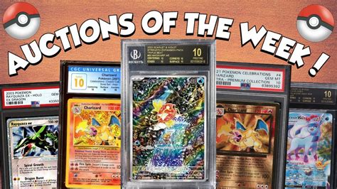 Pokemon Card Auctions Of The Week Youtube