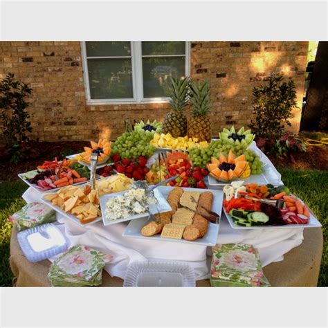 After the wedding, you can reuse it to garnish a potted plant or display it as a reminder of your special day. A wedding fruit display that Tracy made. | Merci's | Pinterest | Wedding, Ideas and Fruit