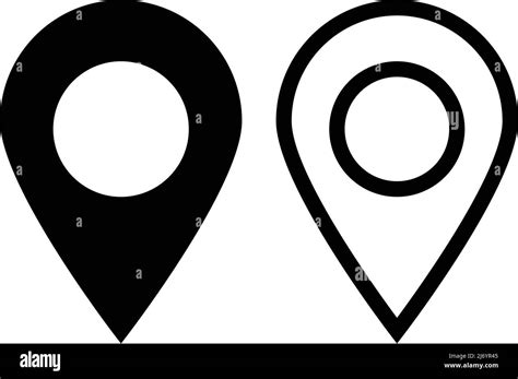 A Set Of Map Pin Icons Location Information And Location Editable