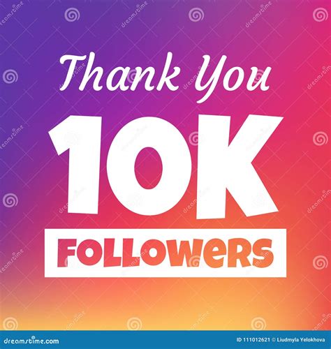 Thank You 10000 Followers Poster With Colorful Confetti Vector