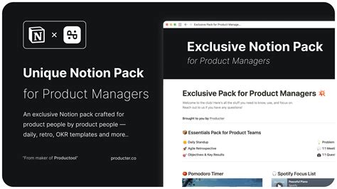 Exclusive Notion Pack For Product Managers