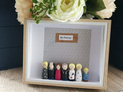 Etsy mothers day gifts uk. Totally customise your own personalised peg family frame ...