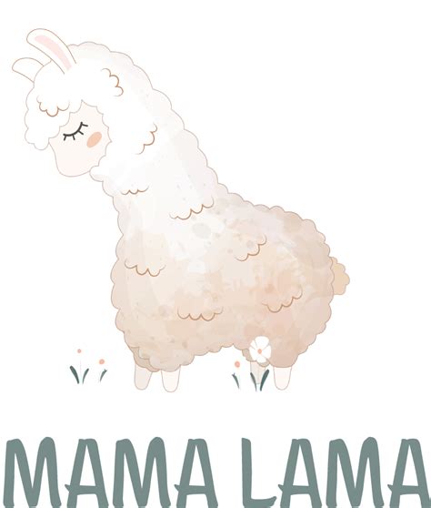 T Shirt Madre E Figlia Baby Lama E Mamma Lama Tenstickers