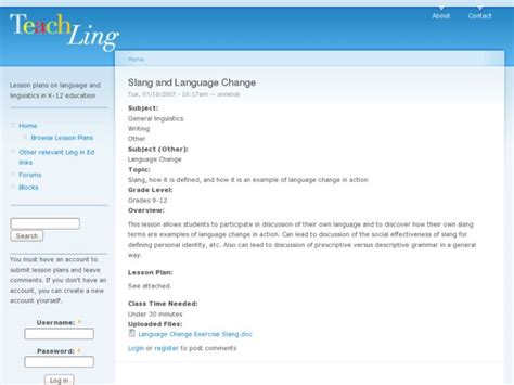 Slang And Language Change Lesson Plan For 9th 12th Grade Lesson Planet