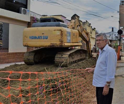 Prefeito Zen Bio Vistoria Etapa Das Obras De Drenagem Do Centro De