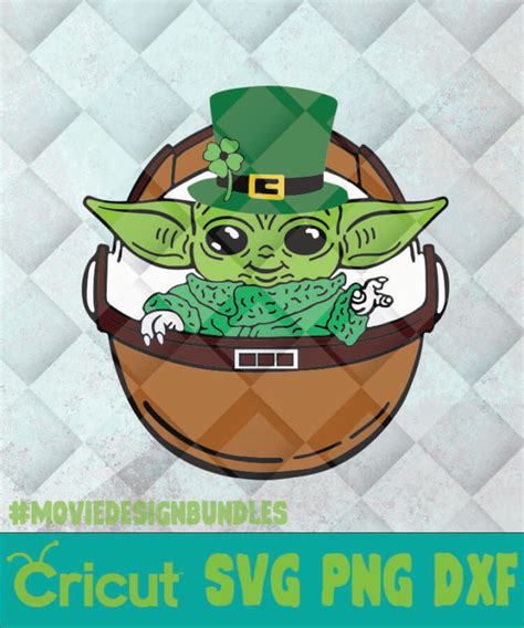 BABY YODA ST PATRICK’S DAY SVG, PNG, DXF, CLIPART FOR CRICUT - Movie