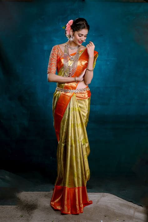 Mugdha Saree Indian Bridal Outfits Bridal Silk Saree Bridal Sarees South Indian