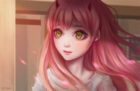 Cute Anime Girl Pink Hairs Red Eyes Hd Anime K Wallpapers Images 90368 The Best Porn Website