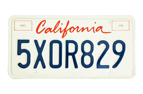 California License Plate Template Stock Photos Pictures And Royalty Free