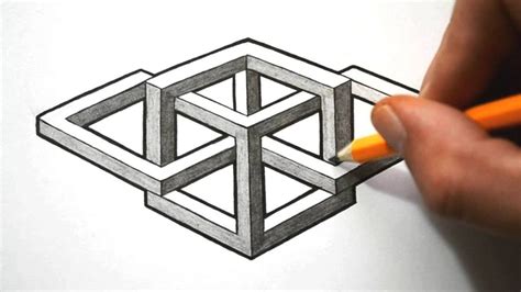How To Draw A Complex Impossible Shape Impossible Shapes Geometric