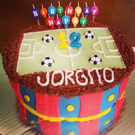 Fútbol Birthday Cake Dulces Cupcakes Mesa De Dulces
