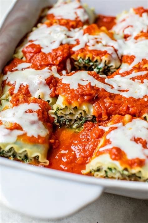 Vegetarian Mushroom Kale Lasagna Rolls Skinnytaste