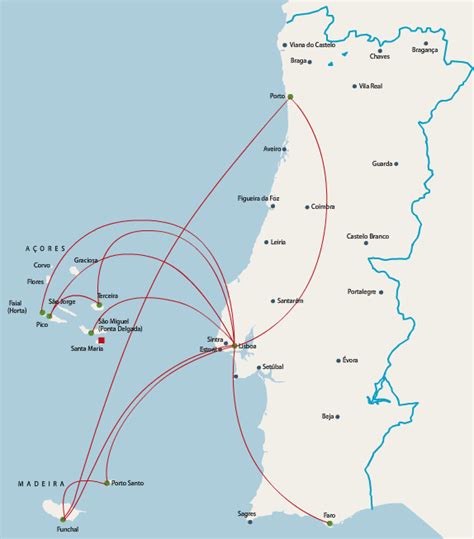 Tap Portugal Route Map Domestic Routes