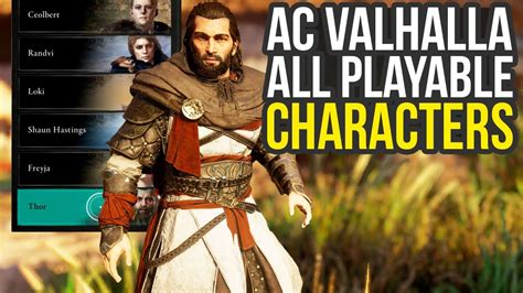 All Playable Characters In Assassin S Creed Valhalla Discovery Tour Ac