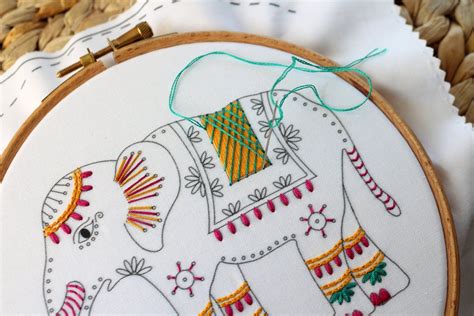 Elephant Embroidery Pattern PDF Embroidery Pattern Animal | Etsy ...