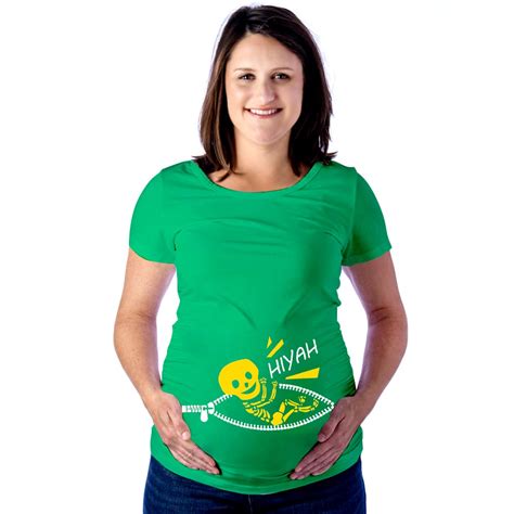Summer Maternity Shirts Skull Designs Funny Pregnancy T Shirts For