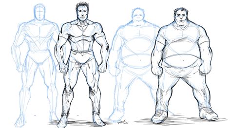 how to draw overweight characters by robertmarzullo on deviantart