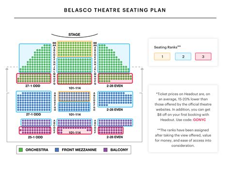 Belasco Theatre Seating Chart Best Seats Real Time Pricing And Reviews