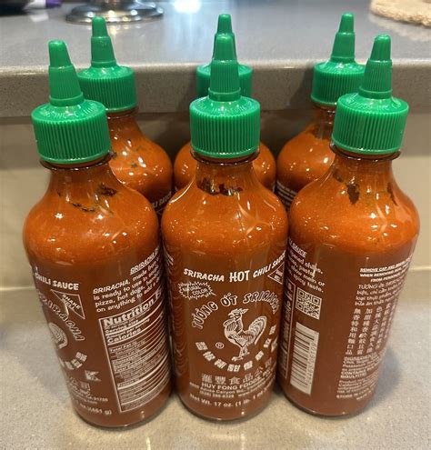 Huy Fong Foods Sriracha Hot Chili Sauce 17 Oz Exp 07 2025 Free Shipping Ebay