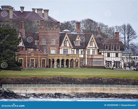 Newport Rhode Island Mansion And Cliff Walk Editorial Image Image Of