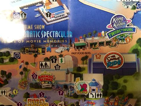 Universal Orlando Park Map Adds Springfield Attractions Touringplans