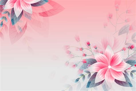 Beautiful Flower Abstract Background Flowers In Bloom On A Soft Pink