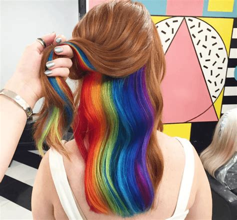 Hidden Rainbow Hair Streaks Do You Dare To