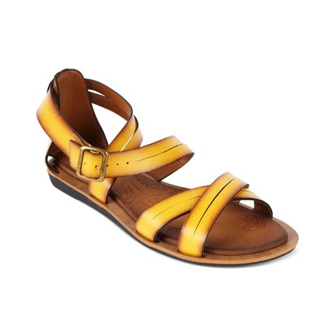 Lyst Clarks Billy Jazz Flat Sandals In Yellow