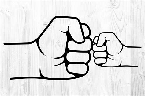 Fist Bump SVG PNG Father And Son SVG Inspire Uplift
