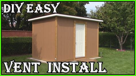How To Install A Shed Gable Vent How To Build A Shed Diy Easy Youtube