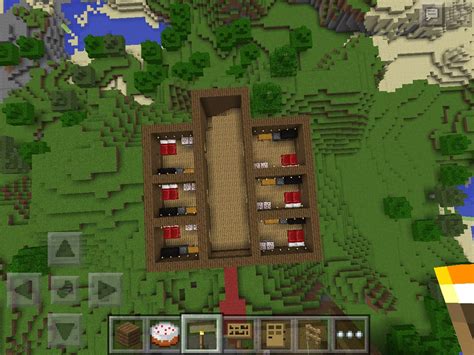 Mincraft Small Hotel Blueprint Before Roof All Minecraft