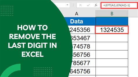 How to Remove the Last Digit in Excel – Uncover Hidden Insights - Earn