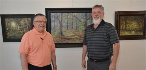 Campbellsville University Showing Art Work By Bill Guffey Of