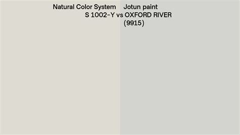 Natural Color System S 1002 Y Vs Jotun Paint Oxford River 9915 Side