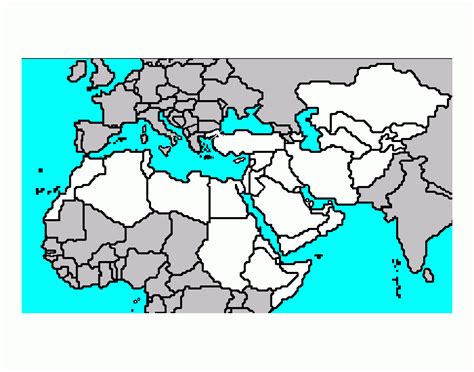 Unit 6 Middle East Map Quiz