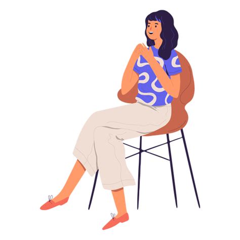 Woman Sitting Character Transparent Png And Svg Vector File